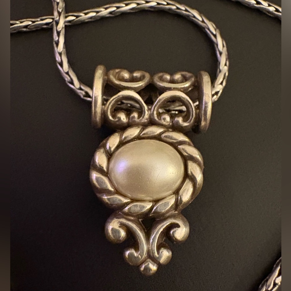 Brighton Reversible Moonglow Pendant Necklace. 20”